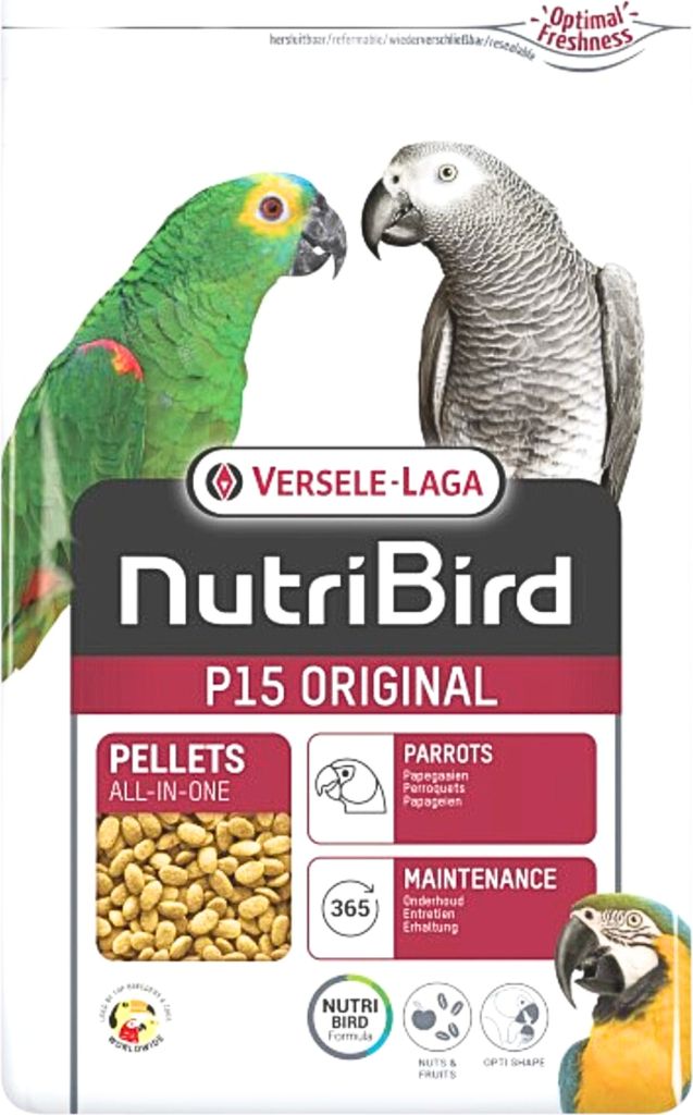 Versele Laga NutriBird P15 Original Pflege 1kg - Pellets für große Papageien