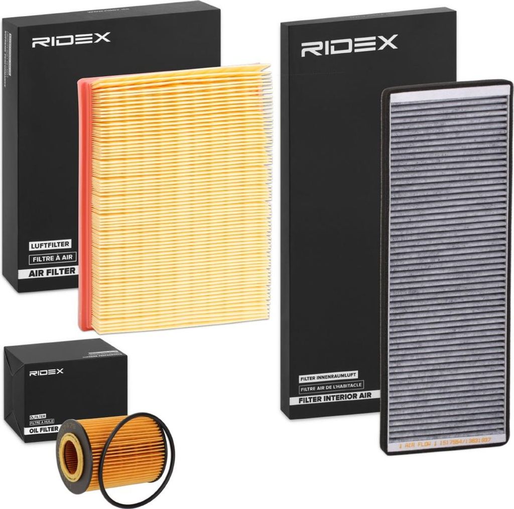 RIDEX Filterset Inspektionspaket Filtersatz für OPEL Corsa B Schrägheck (S93) für VAUXHALL Corsa Mk I (B) Schrägheck (S93)
