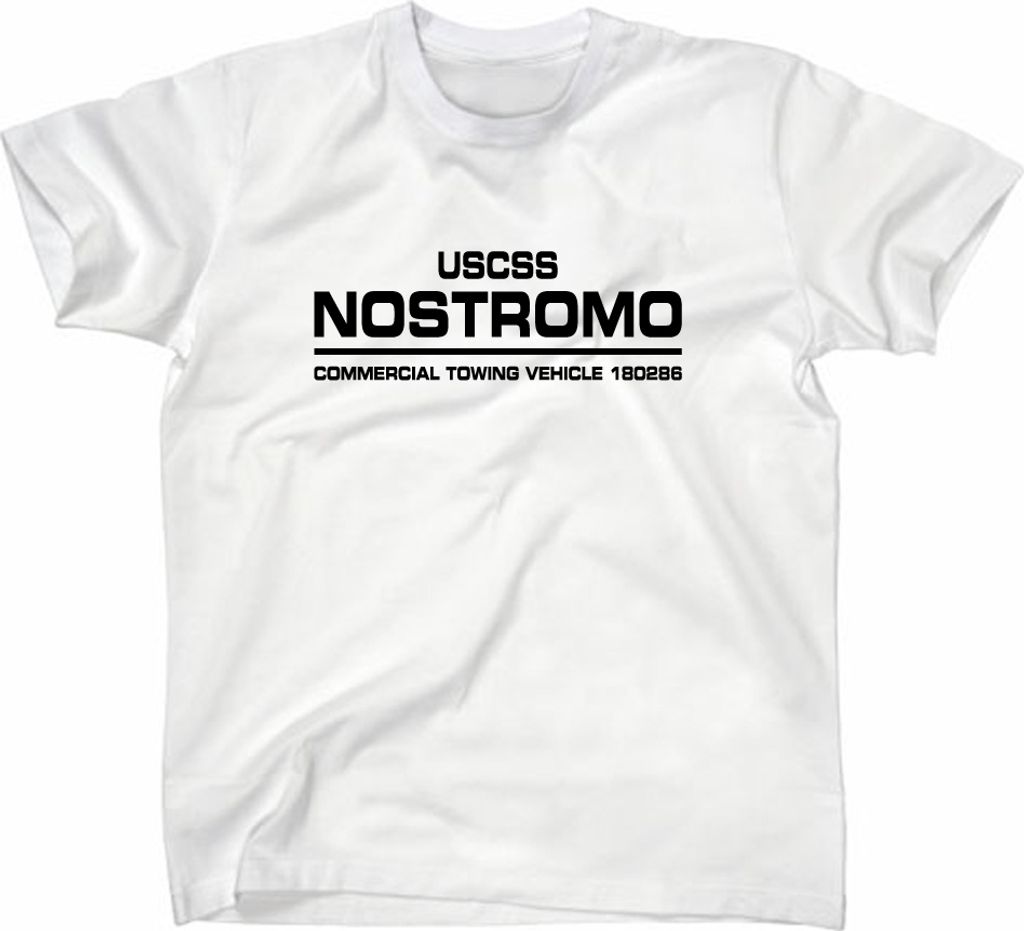 Styletex23 T-Shirt USCSS Nostromo Alien Film, Weiss, L