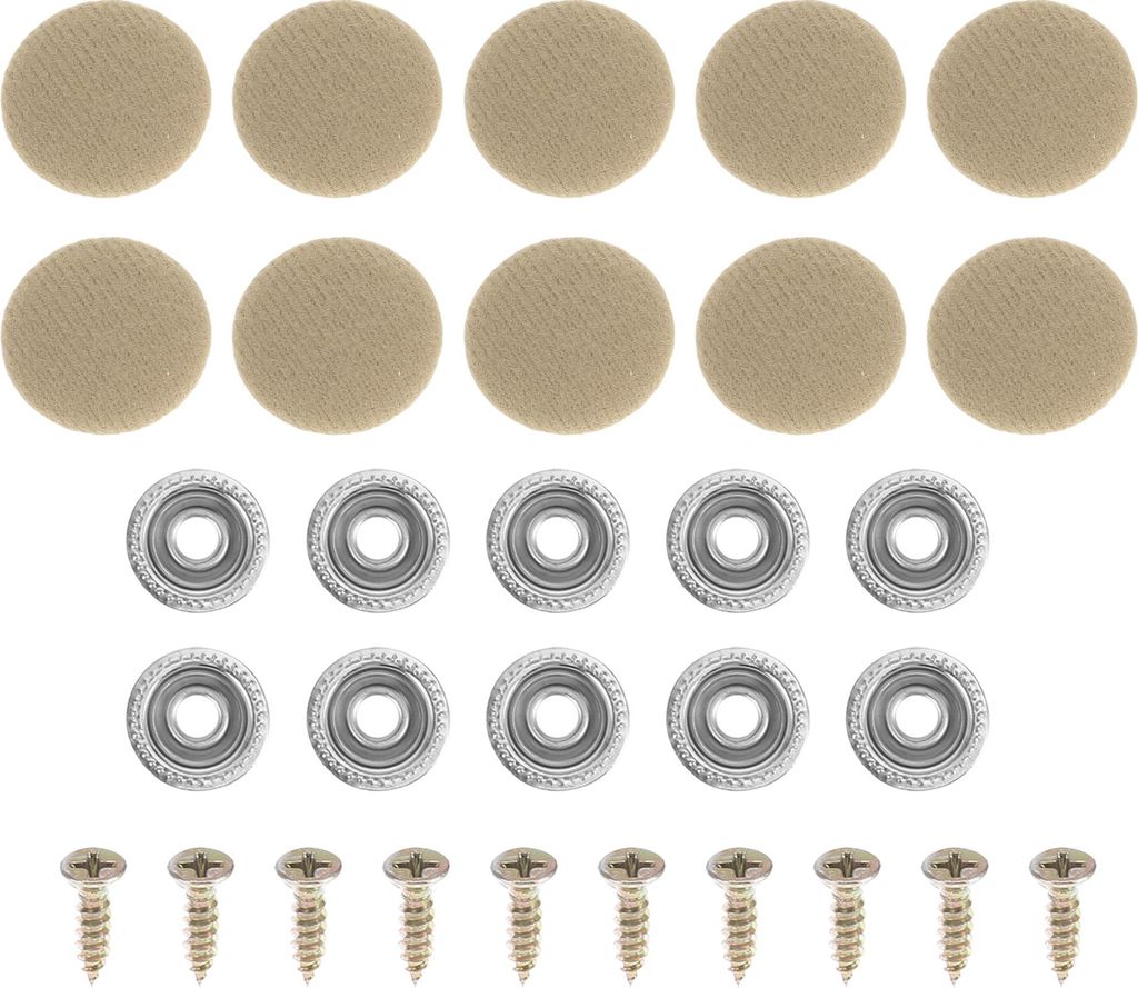 Headliner Knopf Schnalle Reparatur Clip, Auto Dach Innenraum Decke Fixierung Dach Snap Nieten Halter Metall Lint Beige, 10 Stück