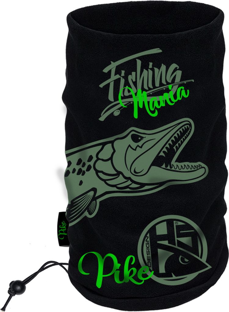 HOTSPOT DESIGN Snood Pike Fishing Mania, One Size, schwarz, Produktbild 