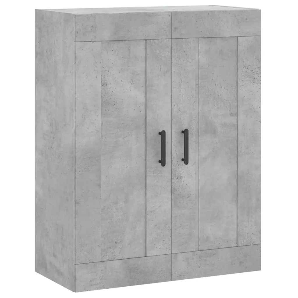 SYFAX™ Mobile a Parete Grigio Cemento 69,5x34x90 cm Legno Multistrato