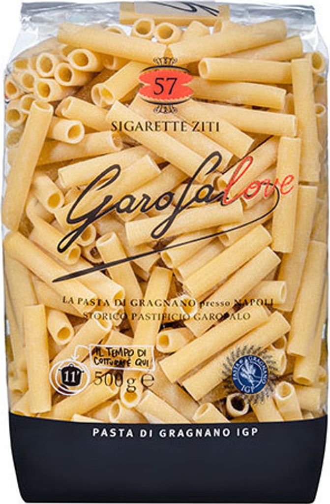 16x Garofalo Pasta di Gragnano IGP Sigarette Ziti N.57 500g