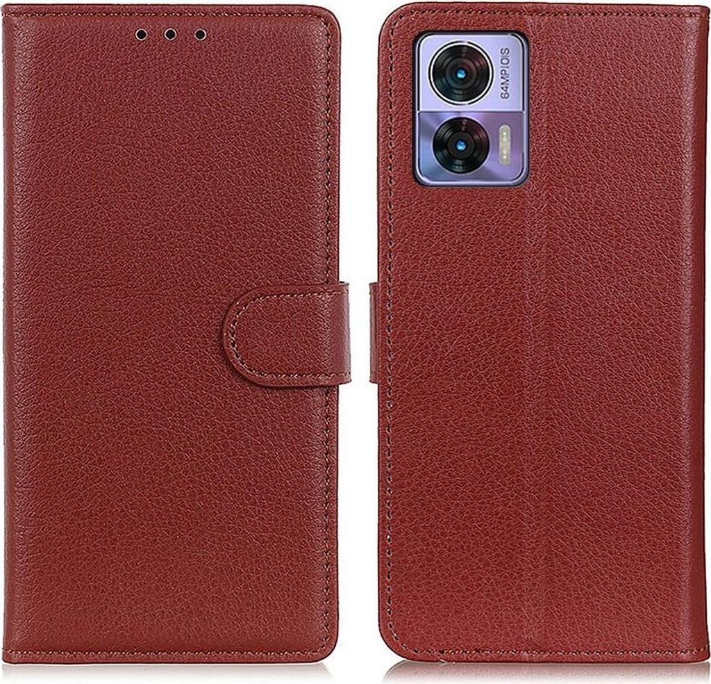 Motorola Edge 30 Neo Hülle - Coverup Klapphülle - Braun