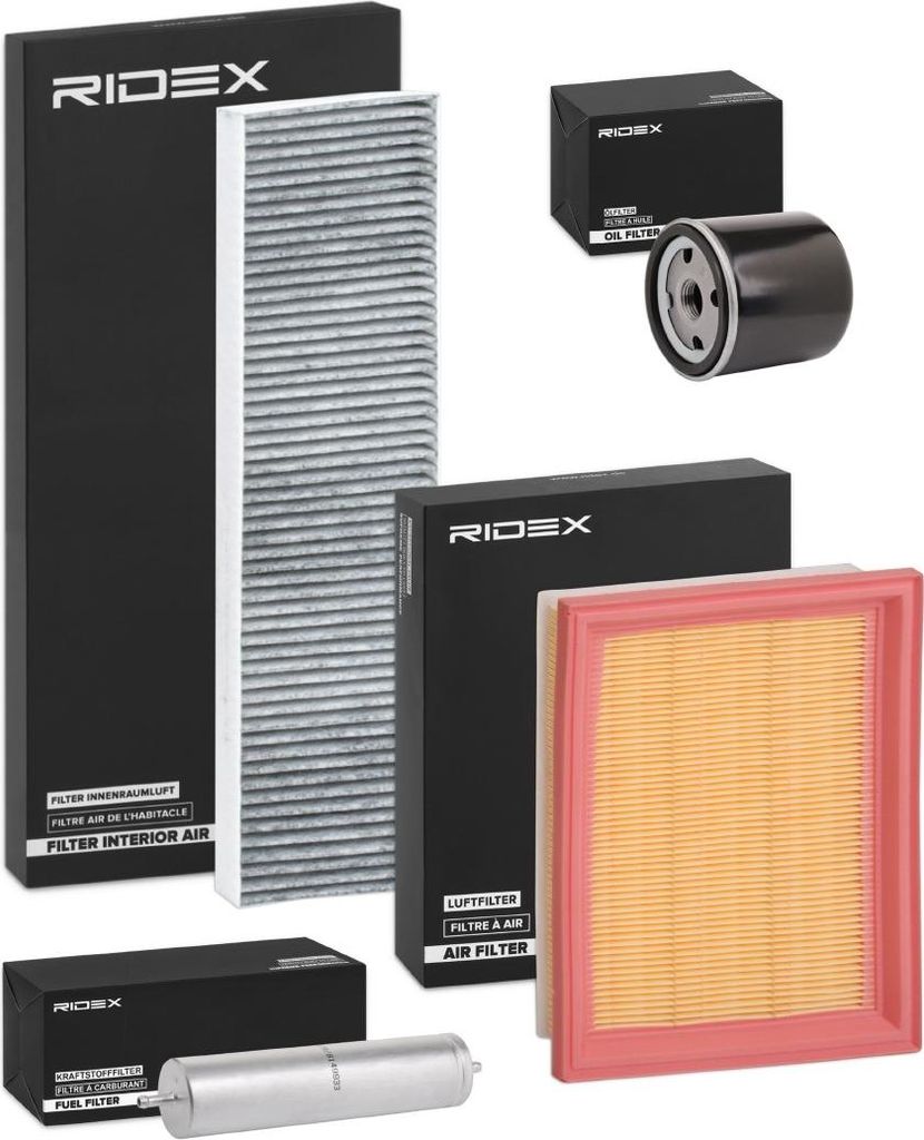 RIDEX Filterset Inspektionspaket Filtersatz für MINI Schrägheck (R50, R53)