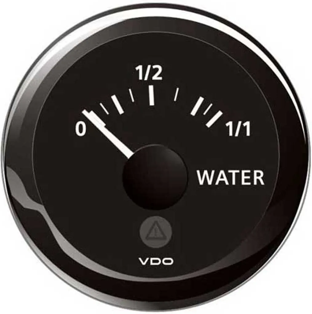 Contrôleur de niveau d'eau usée VDO 52 mm Argent pour Van et Nautisme