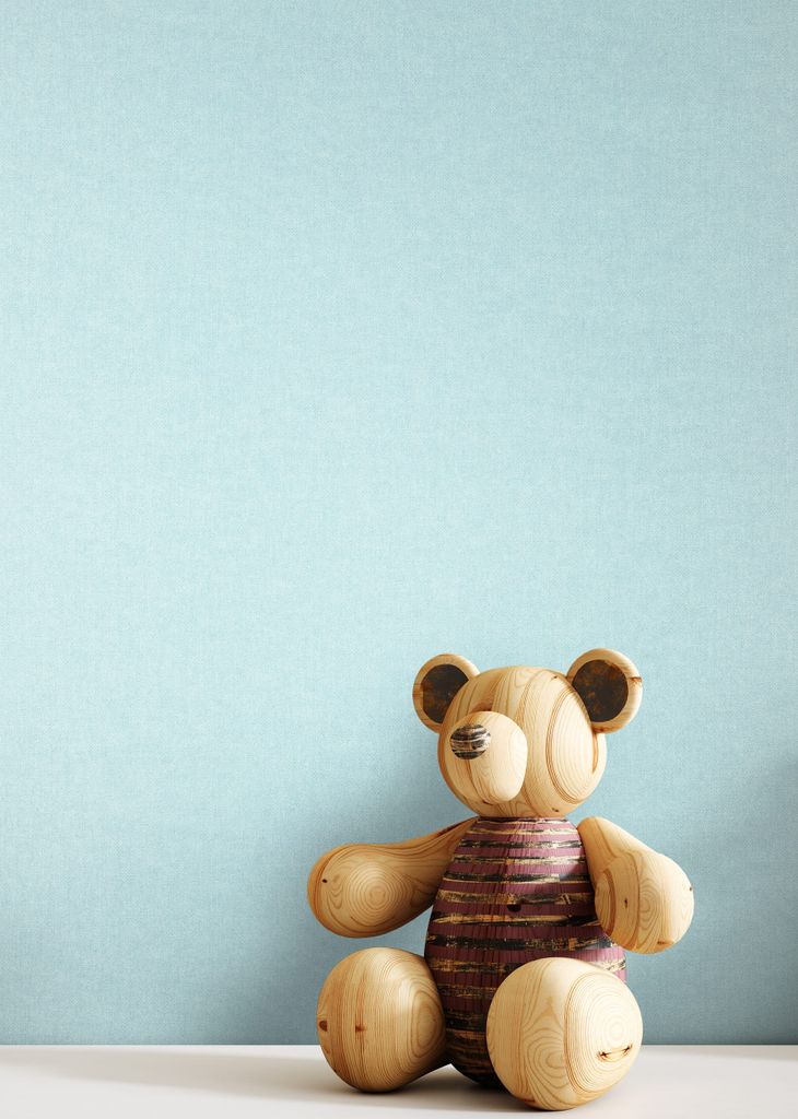 NEWROOM Tapete Blau Vliestapete Unifarbe - Universal Modern Türkis Struktur Leinen Optik Einfarbig Uni Leinenstruktur