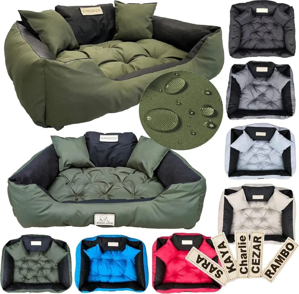 Letto KINGDOG Impermeabile Verde 130x105 cm - Ultra Resistente XXL - 2