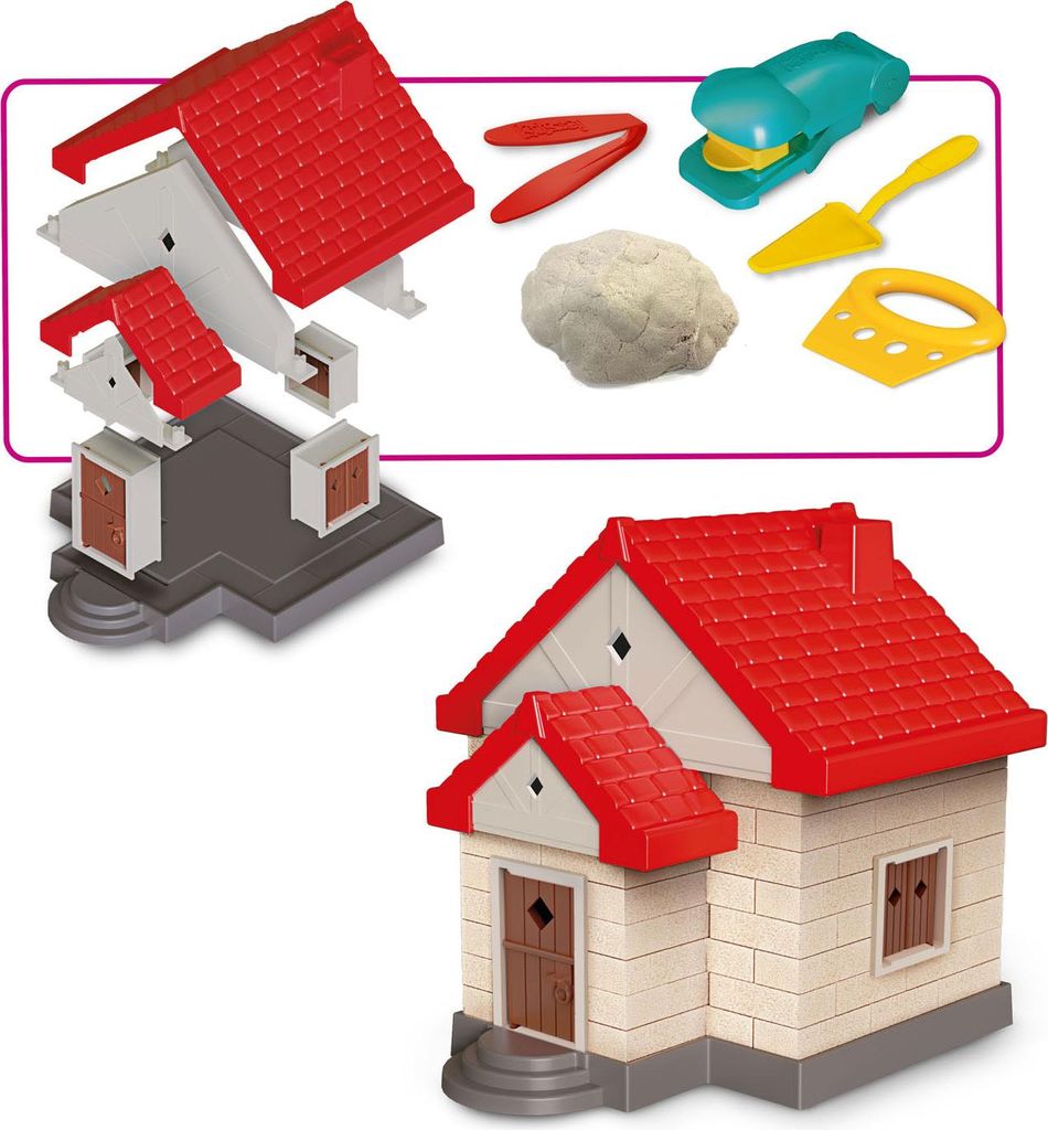 Toi-Toys KIDSCOVERY Mache Sand Bausteine-Maschine Kinder Kreativset Zubehör Spielzeug Haus