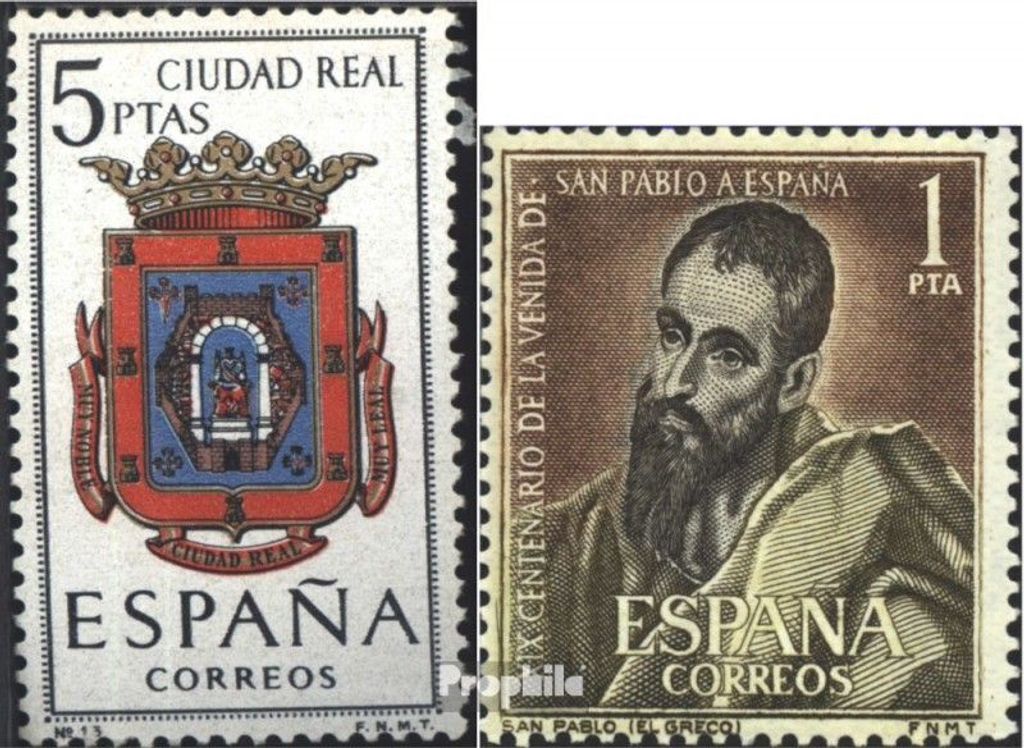 Briefmarken Spanien 1963 Mi 1376,1377 (kompl.Ausg.) postfrisch Wappen
