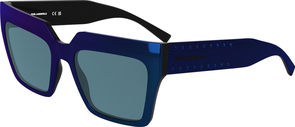 Karl Lagerfeld Breite geometrische Damen-Sonnenbrille KL6181S N