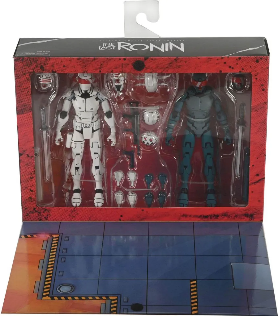 Synja Robots Figurines 18 cm TMNT Last Ronin avec Accessoires de Choc