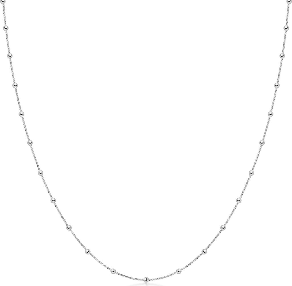 MATERIA Kugel Halskette Damen Silber 925 - Silberkette Produktbild 3