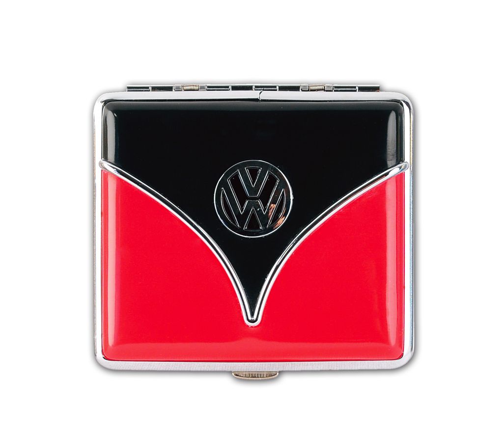 VW Zigarettenetui mit Logo für 16 Zigaretten Etui Zigarettenbox Rot NEU 