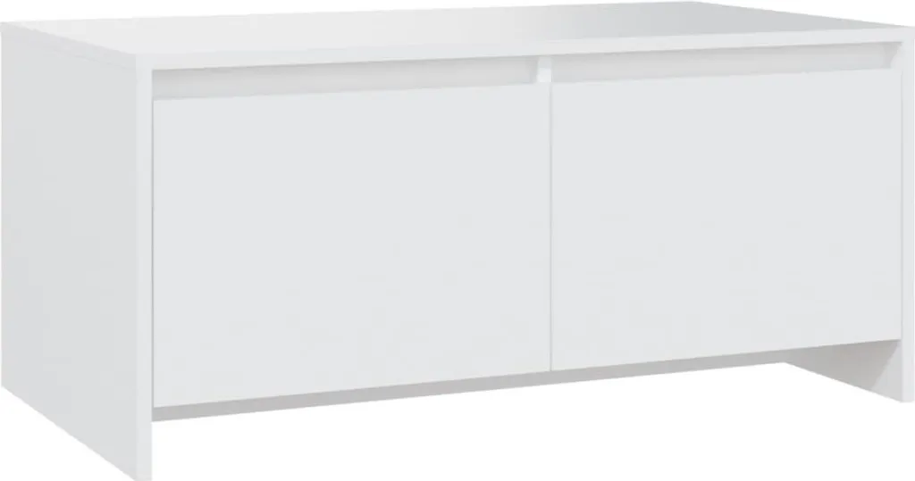 Tavolino Bianco Salotto 90x50 cm SYFAX™ in Legno Design Nordico Moderno