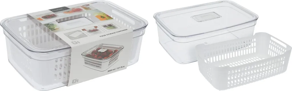 Organiseur de jouets pour chambre d'enfant et bac frigo 3600ml