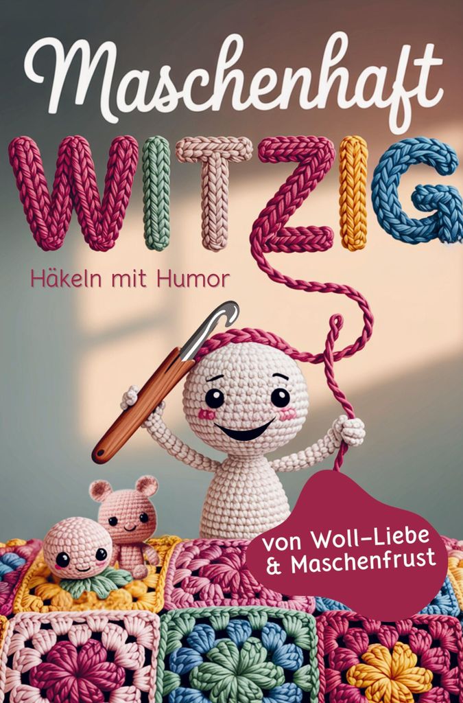 Maschenhaft witzig: von Woll-Liebe & Maschenfrust | Häkeln mit Humor | Geschenk für Amigurumi-, Granny Square- und Häkelfans