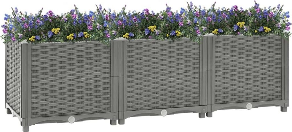 vidaXL Podwyższone łóżko 120x40x38 cm Polipropylen Zdjęcie produktu 