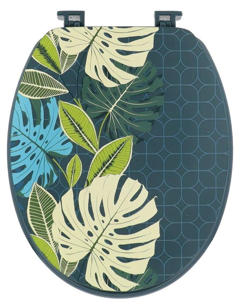 Wc-deckel mdf 18 zoll deckel design gedruckt und kunststoffbefestigungen - exotischer wind - Tendance