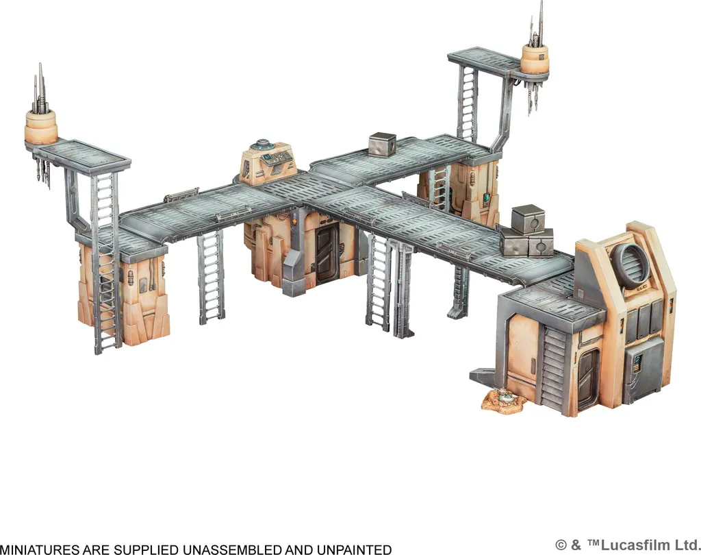 Star Wars Shatterpoint Core Set : Figurines à peindre et décors de jeu