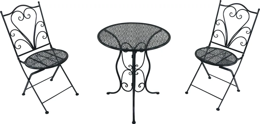 Petit Salon de Balcon Mosaïque AXI Eloise pour 2 Personnes Gris Chic