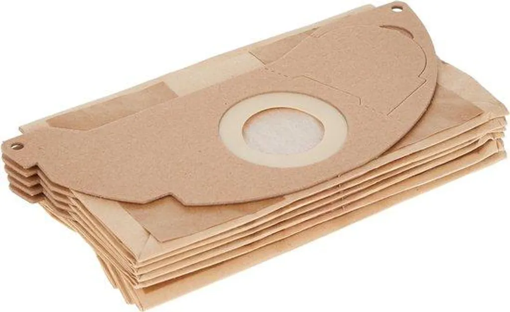 Sacs aspirateur WD 2 ultra résistants à la déchirure, lot de 5 en papier