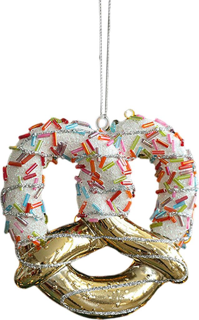 Glitzernder Weihnachtsschmuck zum Aufhängen: Engel und Weihnachtsmann – leichte Weihnachtsdekoration mit Aufhängeschlaufe für Weihnachtsbaum, ...
