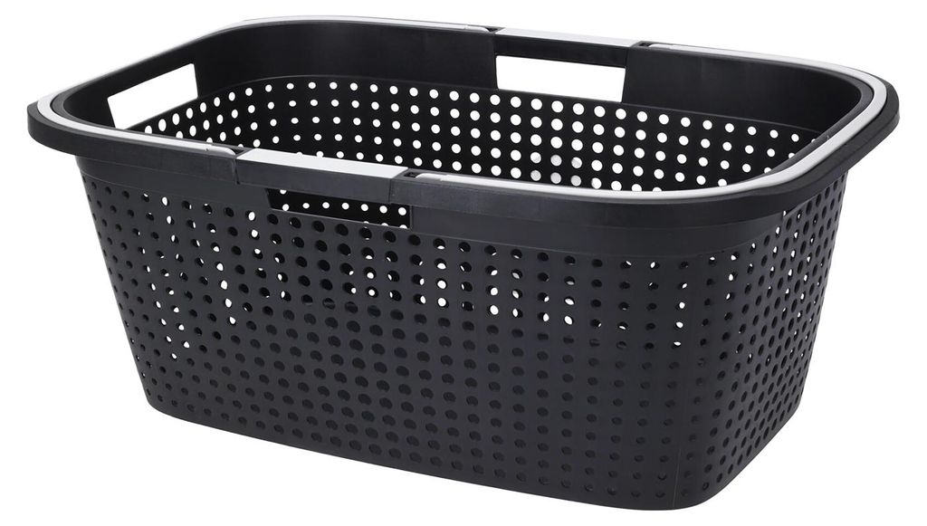 Tragbarer Wäschekorb Wäschesammler mit Henkel 90% recycelt Produktbild 
