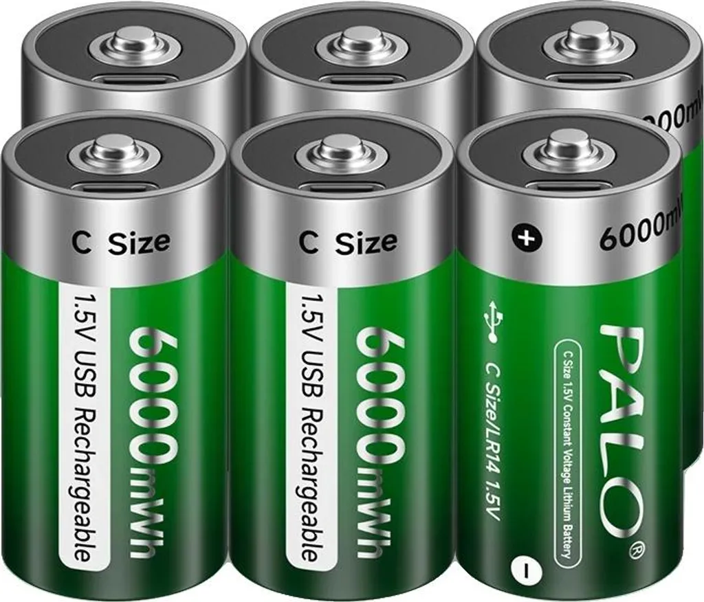 Batteries rechargeables pour manettes et jouets - 6000 mWh USB Type-C