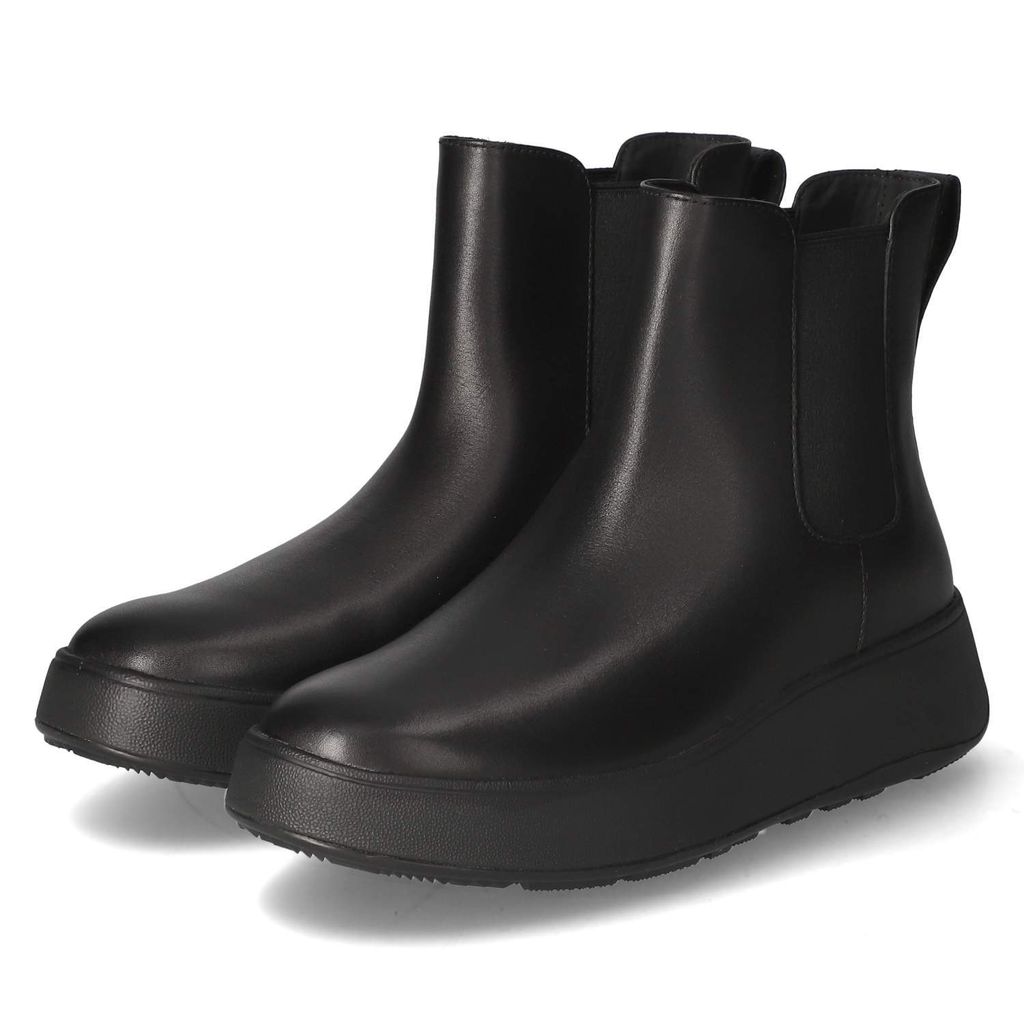 Fitflop Damen Chelsea Boots/ Stiefeletten F-MODE Schwarz Produktbild 