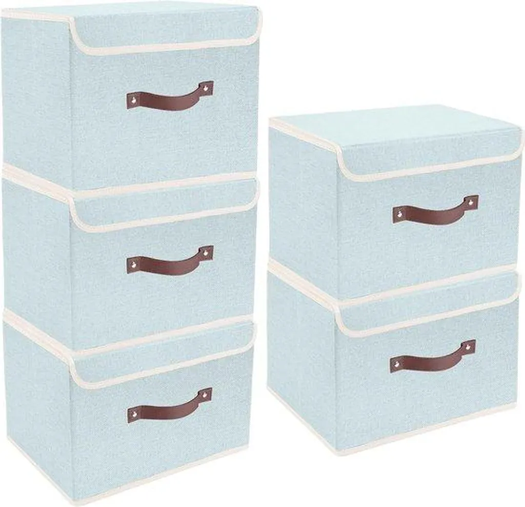 Lot de 5 housses de protection lavables pour vêtements et jouets - PEVA