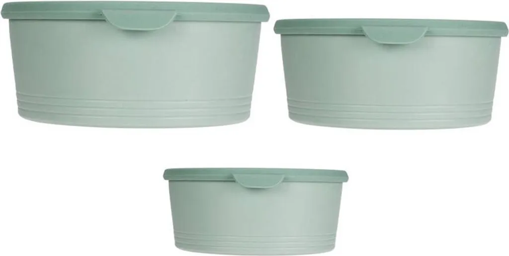 Contenitori Plastica Rotondi Salvaspazio - Set 3 Misure Cucina