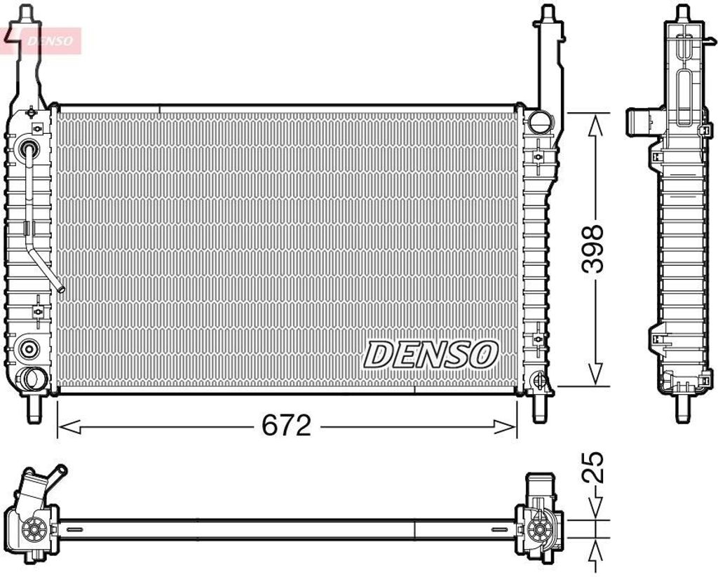 DENSO DRM20123 Kühler Wasserkühler Motorkühler für OPEL ANTARA