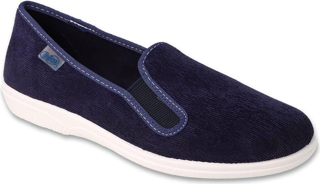 Hausschuhe Canvas-Slipper Befado Benny 401Q054 dunkelblau