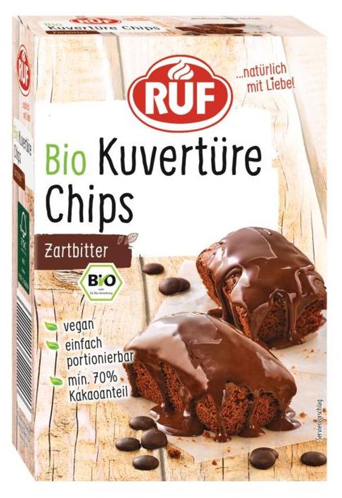 RUF  Kuvertüre Chips Zartbitter Produktbild 