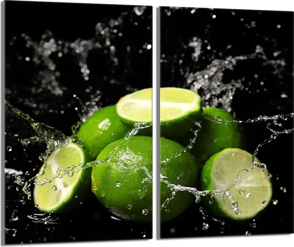 Copripiano Cottura Induzione 30x52 Vetro Temperato Verde Lime Set 2pz