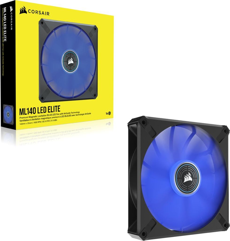 Corsair ML140 LED ELITE - Blau | 140mm Gehäuselüfter