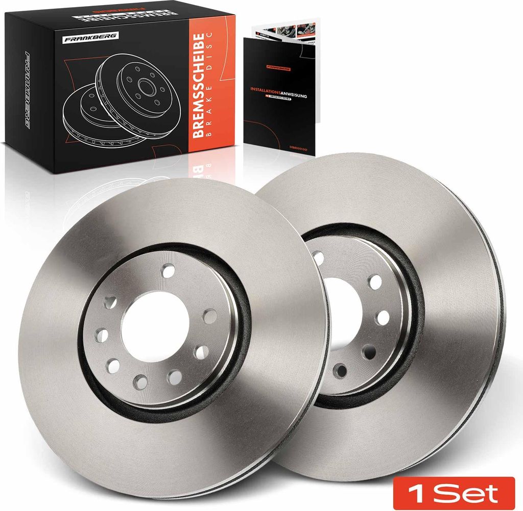 Frankberg 2x Bremsscheiben Vorderachse für Opel Signum Vectra C Caravan CC Saab 9-3 Cabriolet Kombi 9-3X
