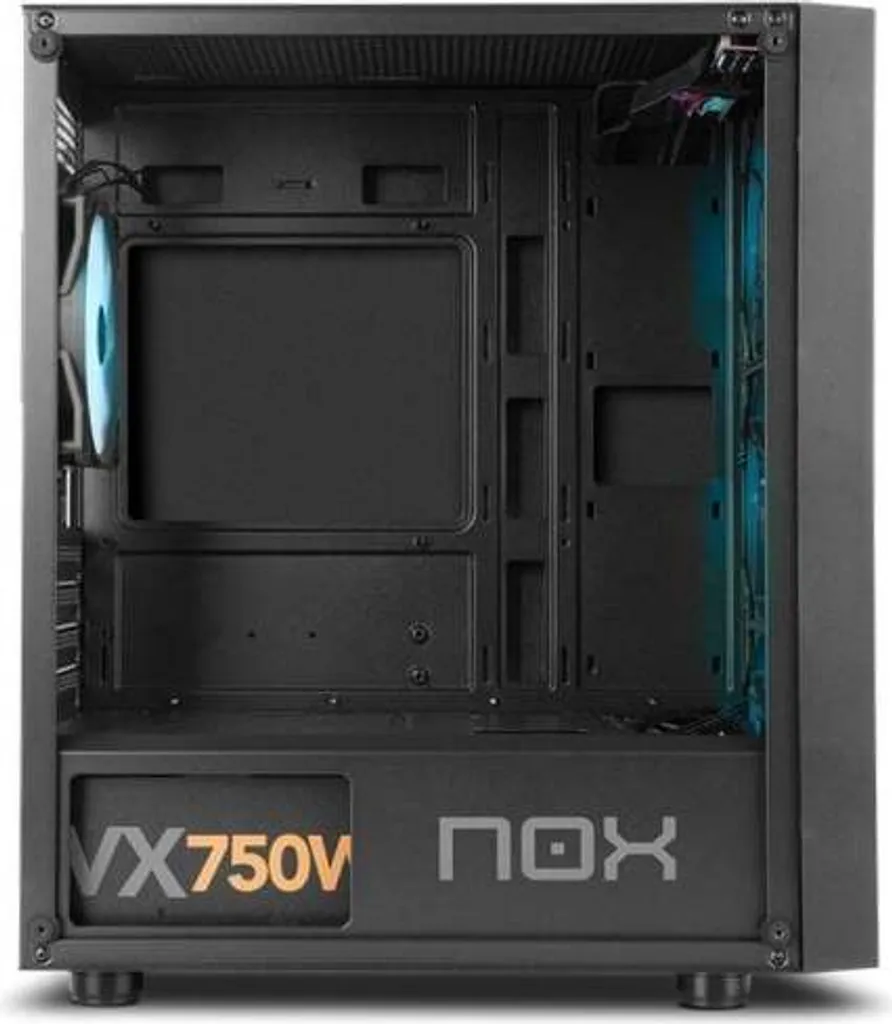 Boîtier PC Gaming M-ATX Nox Infinity Epsilon Noir pour Setup RGB Compact