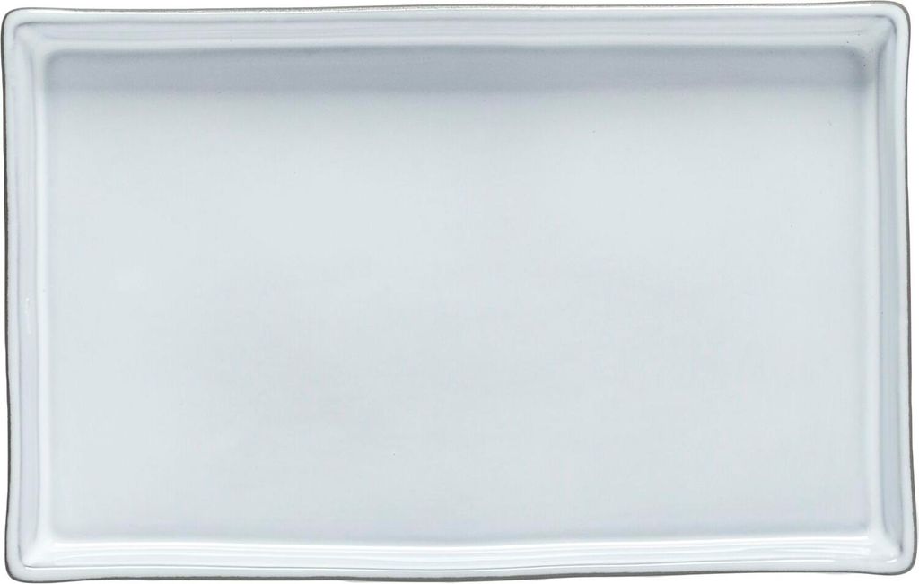 COSTA NOVA Lagoa Eco Gres Teller flach, rechteckig, white, Länge: 185 mm