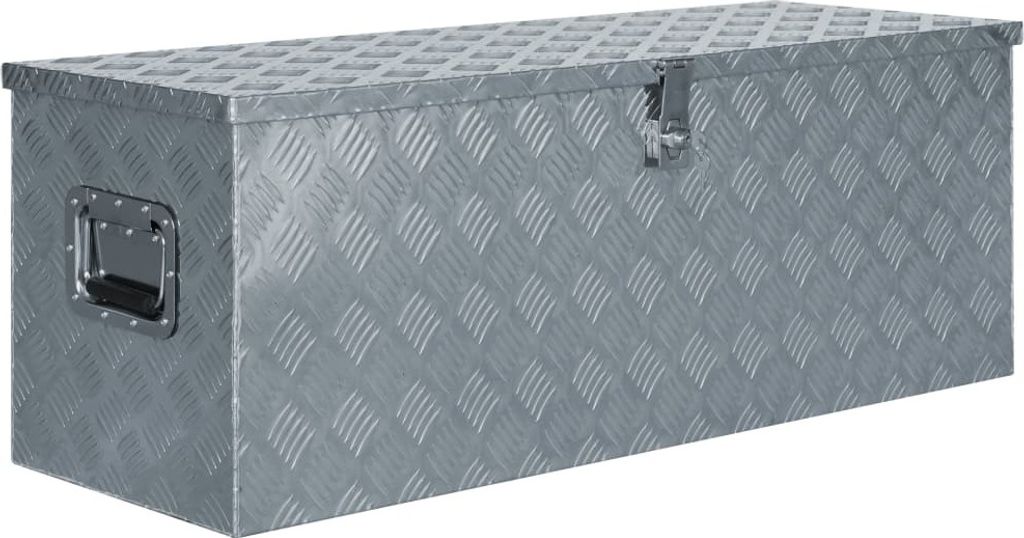 Aluminiumkiste 110,5×38,5×40 cm Silbern
