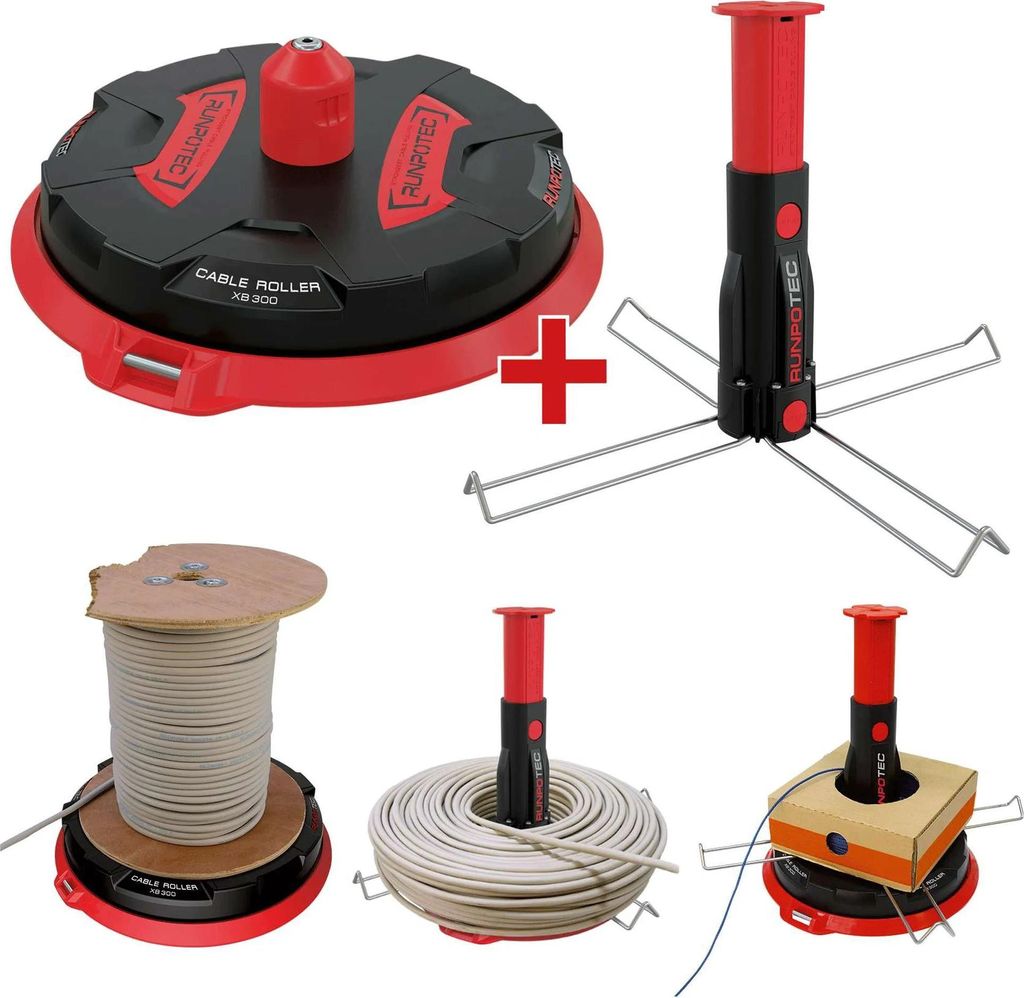 RUNPOTEC XB 300, KIT DE MANDRINS MULTIFONCTIONS, dérouleur Image du produit 