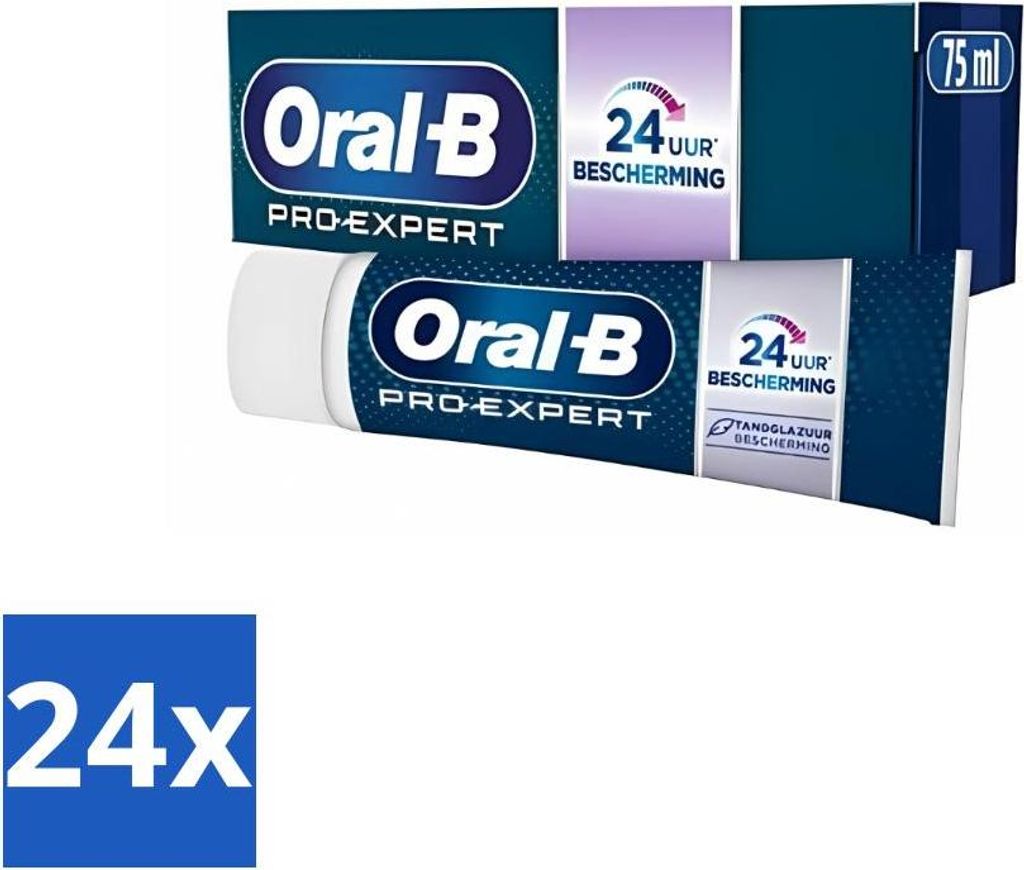 Oral-B Pro-Expert Strong Enamel Zahnpasta – Schützt den Zahnschmelz – 75 ml - Vorteilspack - 24 Stücke