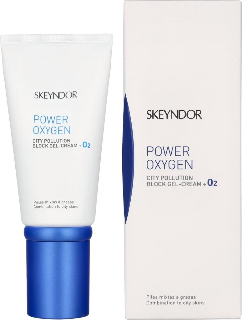 Skeyndor Power Oxygen City Pollution Block Gel-Cream + O2 Combination To Oily Skin 50 ml