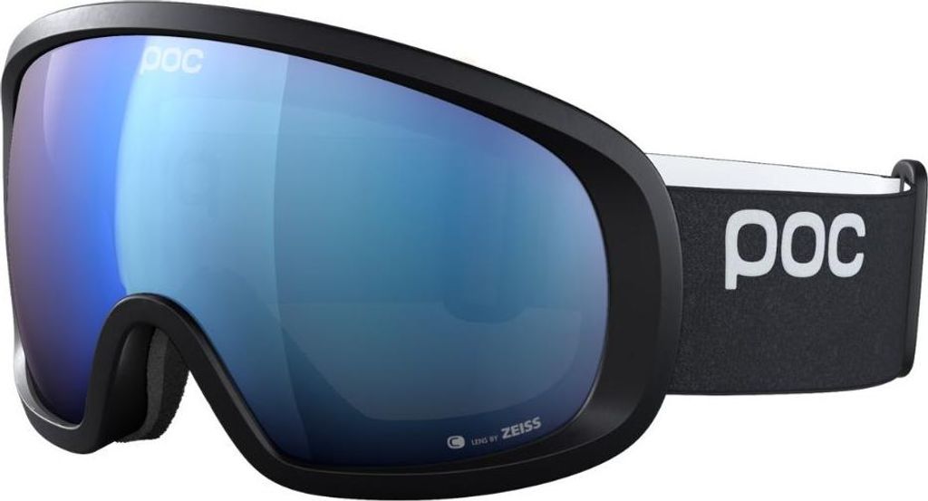 Skibrille POC Fovea MID Uranium Black/Partly Sunny Blue Schwarz Normale Größe