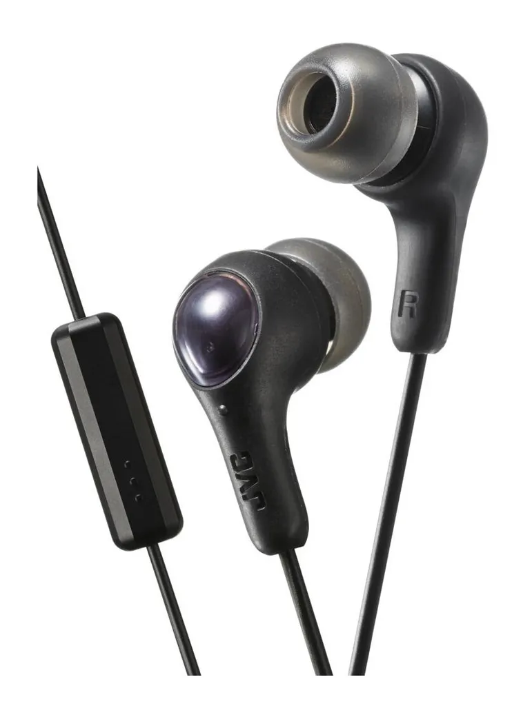 Écouteurs Filaire Noir JVC HA-FX7M avec Kit Mains Libres pour Smartphone