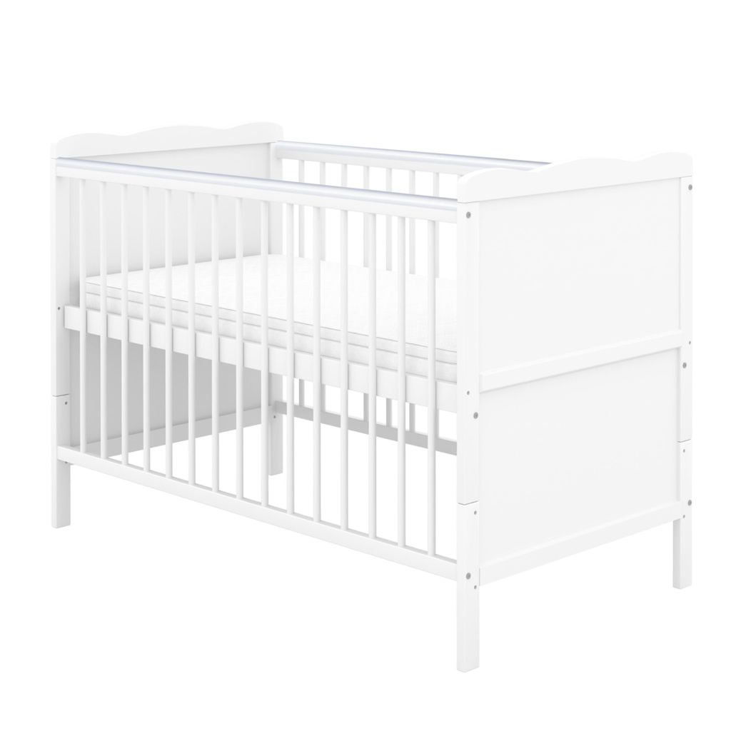 Baby-Delux Babybett Kinderbett Max 2in1 weiß 60x120 Produktbild 