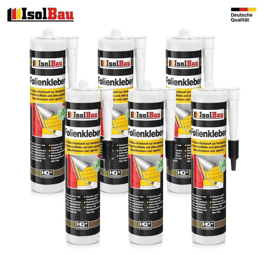 Folienkleber 6 x Dichtkleber Dichtmasse Dampfbremse Dampfsperre Qualität