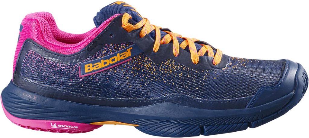 Babolat Jet Ritma Padel-Tennis Padelschuhe Sportschuhe blau/pink/orange 31S23753-4111, Schuhgröße:41 EU