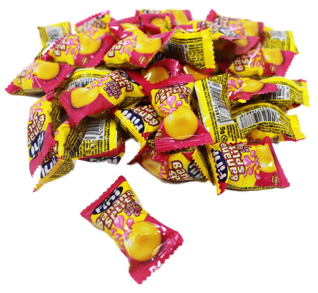 Boom Bubble Gum Banana Split gomma da masticare alla banana Immagine del prodotto 